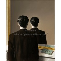 RENE MAGRITTE Art Painting Poster or Canvas Print "Not to Be Reproduced"   173420900828